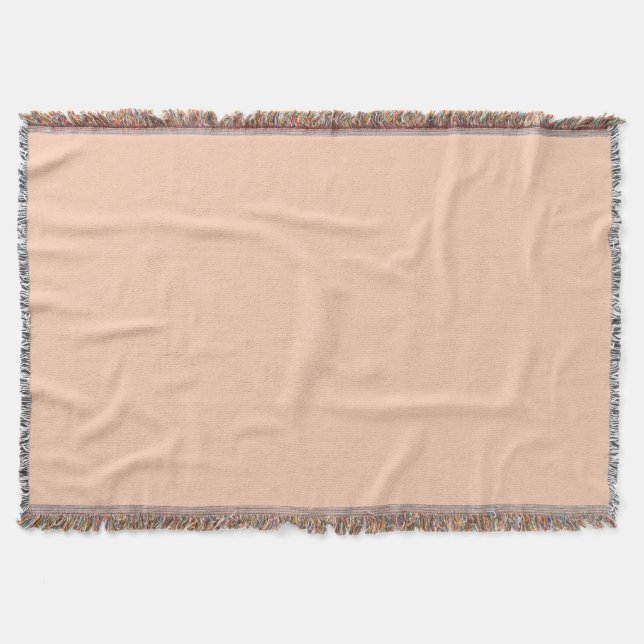  Apricot (solid color) 	 Throw Blanket (Front)