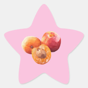 Apricot Star Sticker