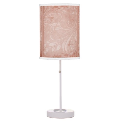 Apricot Swirls Table Lamp