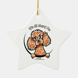 Apricot Toy Miniature Poodle IAAM Ceramic Ornament