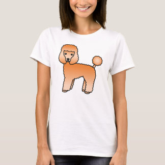 Apricot Toy Poodle Cute Cartoon Dog T-Shirt