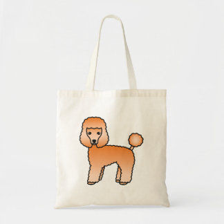 Apricot Toy Poodle Cute Cartoon Dog Tote Bag
