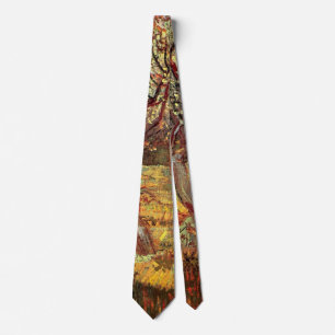 Apricot Trees in Blossom by Vincent van Gogh Neck Tie