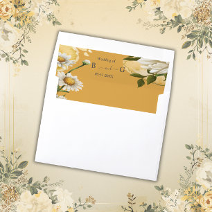 apricot Vintage Margaret Flower Elegance Envelope Liner