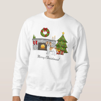 Apricot &amp; White Mini Goldendoodle - Christmas Room Sweatshirt