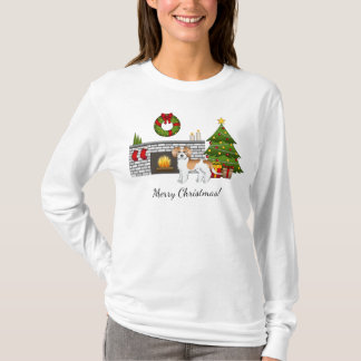 Apricot &amp; White Mini Goldendoodle - Christmas Room T-Shirt