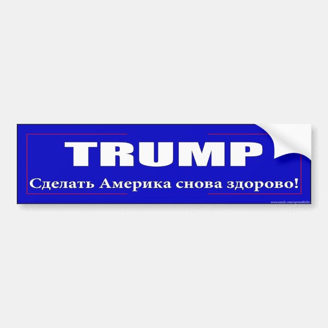 ApricotHitler: "Trump Russian" Bumper Sticker (Front)
