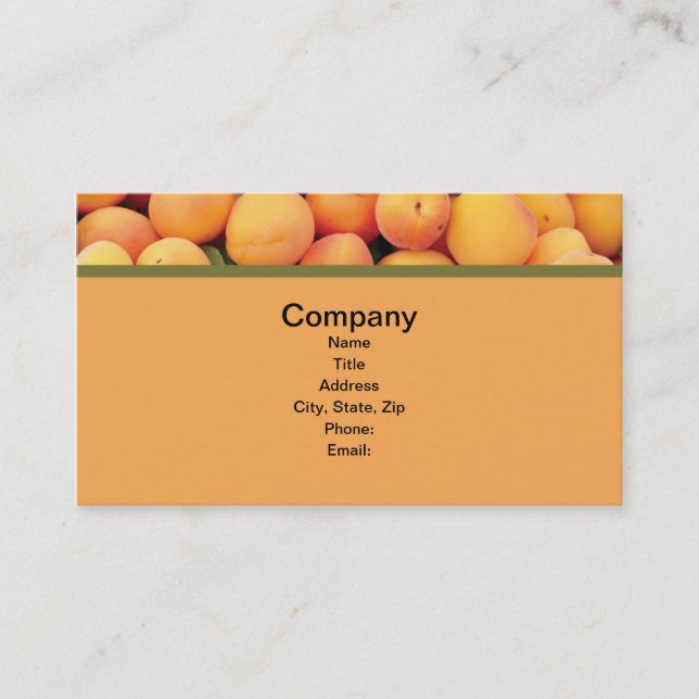 Apricots Business Cards (Front)