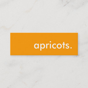 apricots. mini business card