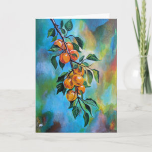 Apricots on a Summer Branch Painting by Alfred Fox Card
