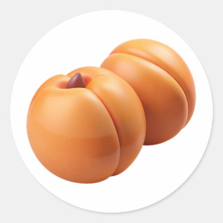 Apricots Plastic 3D – Glossy Round Label