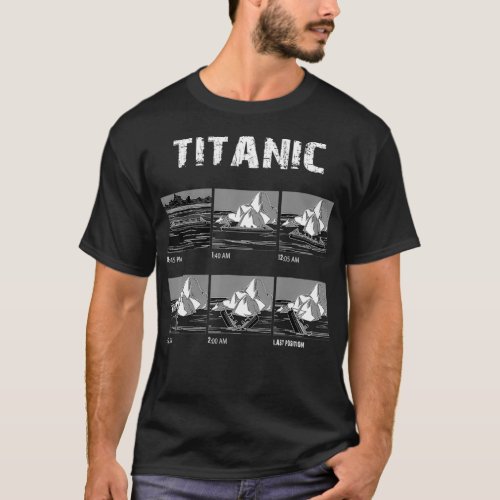 April 1912 Titanic Voyage Atlantic Ocean Ship Hist T_Shirt
