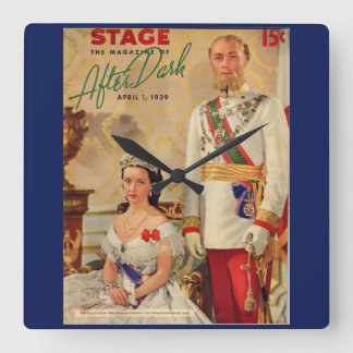 April 1939 Stage Magazine cover Square Wall Clock