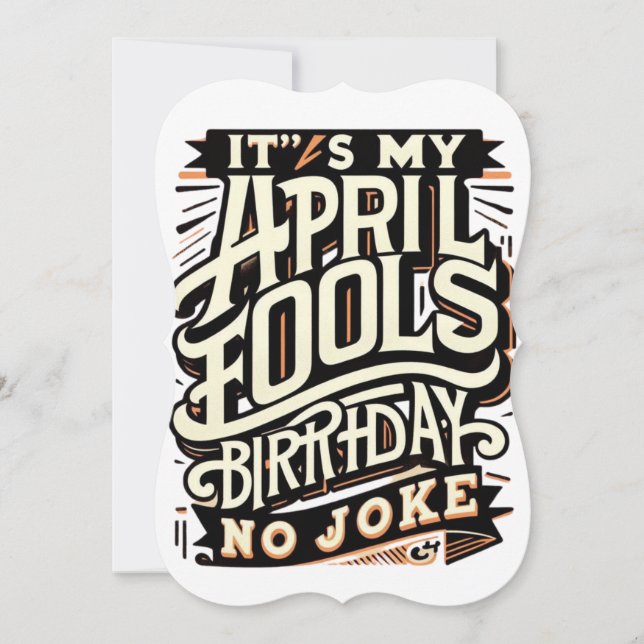 April 1st Birthday Funny April Fools’ Celebration (Front)
