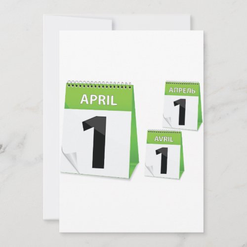 April 1st Calendar Invitations