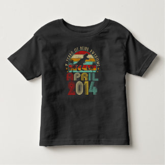 April 2014 Boy Kids 7th Birthday Dinosaur T-Rex Toddler T-shirt