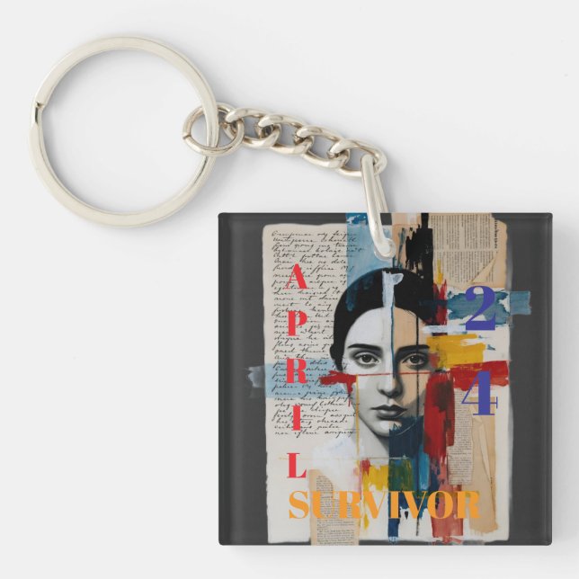 April 24 Survivor Keychain (Front)