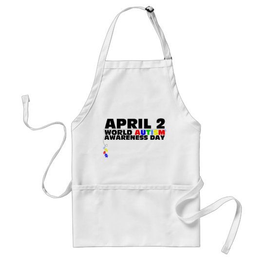 April 2, World Autism Awareness Day Adult Apron