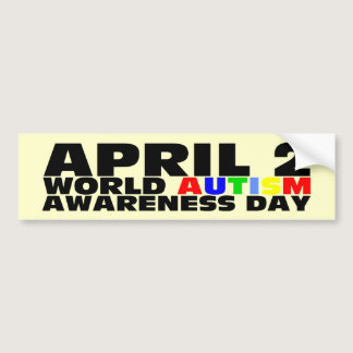 April 2, World Autism Awareness Day Bumper Sticker
