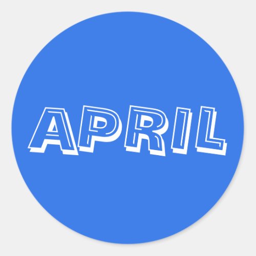 April Alphabet Soup Royal Blue Sticker by Janz