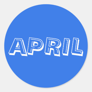 April Alphabet Soup Royal Blue Sticker by Janz