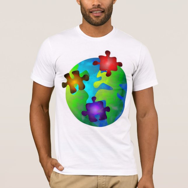 April Autism Awareness Month T-Shirt (Front)