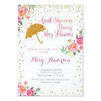 April baby showers invitation