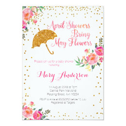 April Showers Baby Shower Invitations 10