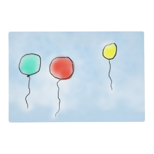 April Balloons  Placemat