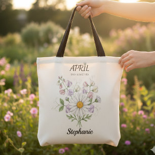 April Birth Month Birthday Gift Nature Lover Tote Bag