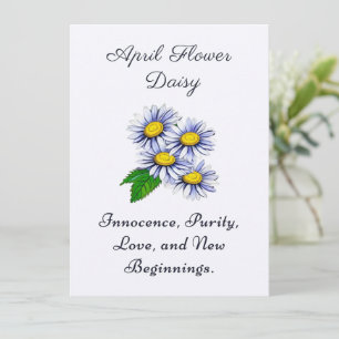 April Birth Month Flower Daisy Fresh and Simple