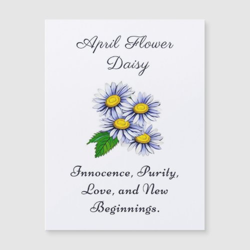 April Birthday Month Flower Daisy   