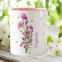 April Birthday Sweet Pea Birth Month Flower Floral