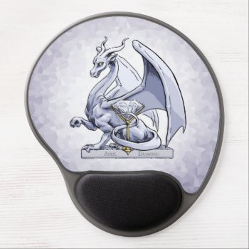 April Birthstone Dragon: Diamond Gel Mouse Pad by critterwings at Zazzle