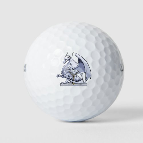 April Birthstone Dragon Diamond Golf Balls