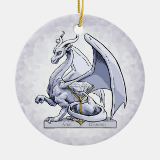 April Birthstone Dragon: Diamond Ornament