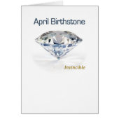 April Birthstone - The Invincible Diamond - (Front)
