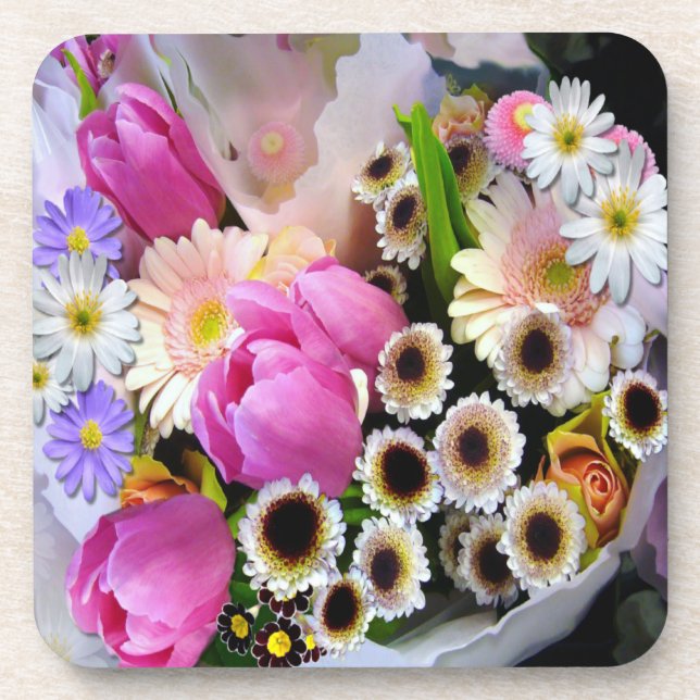 April Bouquet Coaster (Front)