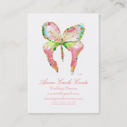 April butterfly business card