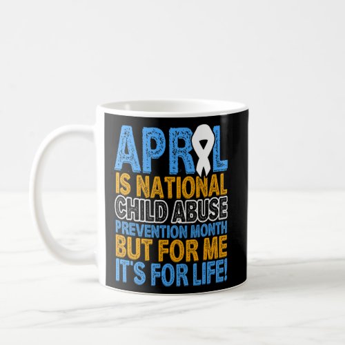 April Child Abuse Prevention Awareness Blue Ribbon Coffee Mug