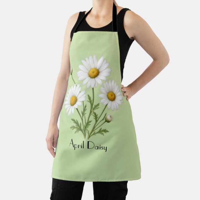 April Daisy Flowers  Apron (Insitu)