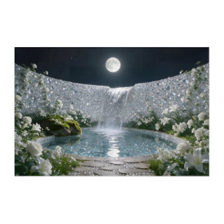 April Diamond Waterfall Acrylic Print