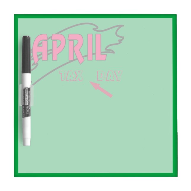 April - dry erase board (Front)