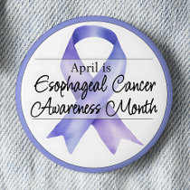 April Esophageal Cancer Awareness Month Button