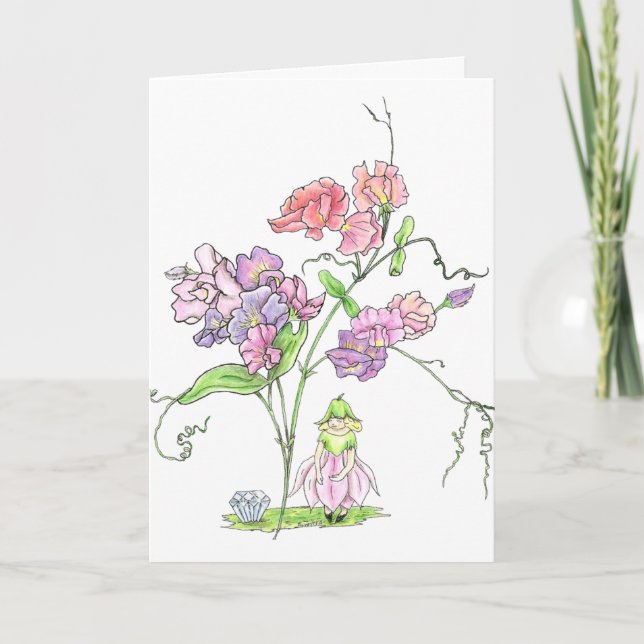 April Fairy Birthday Card (Front)