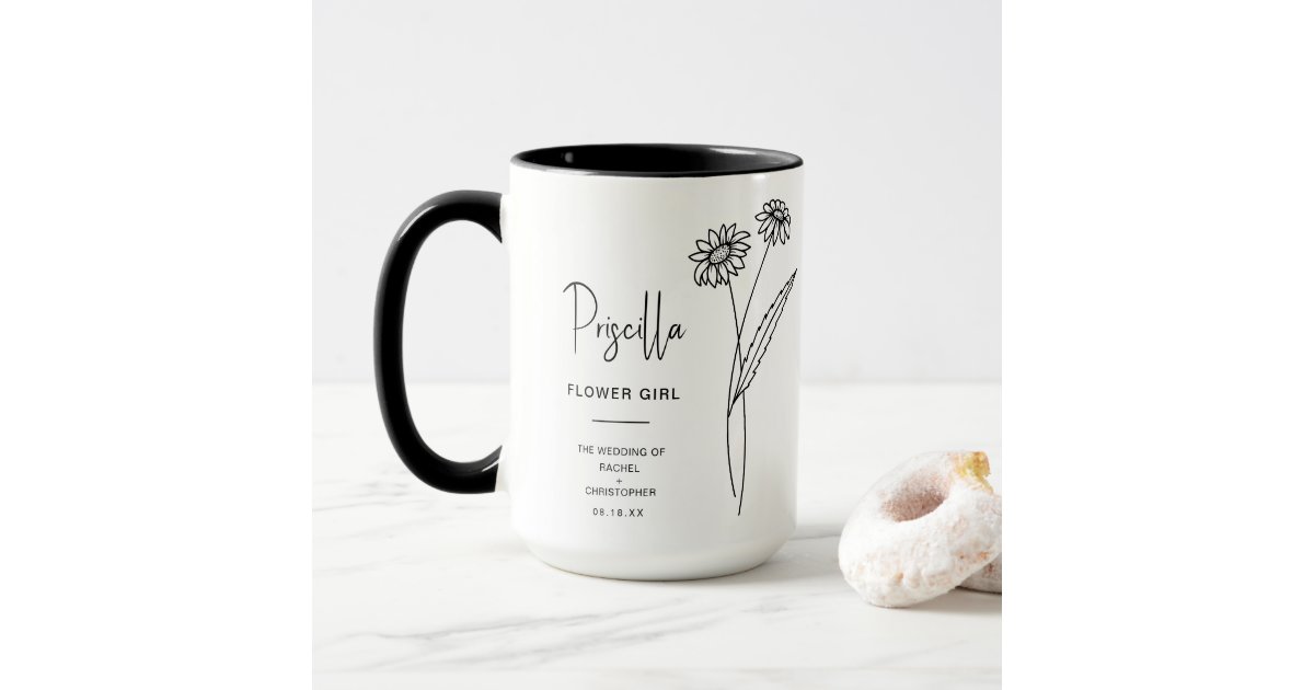 April Flower Girl | Daisy Birth Flower Mug | Zazzle