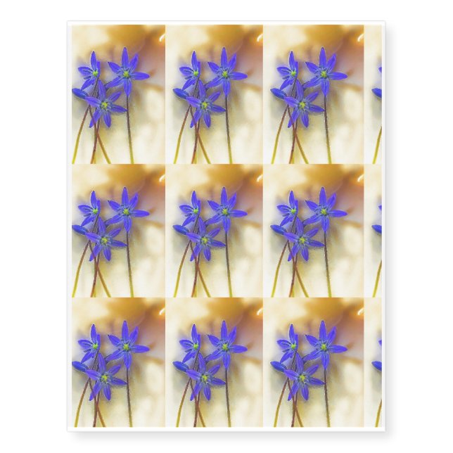 April Flowers Temporary Tattoos (Front)
