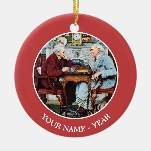 April Fool, 1943 Ceramic Ornament (Front)