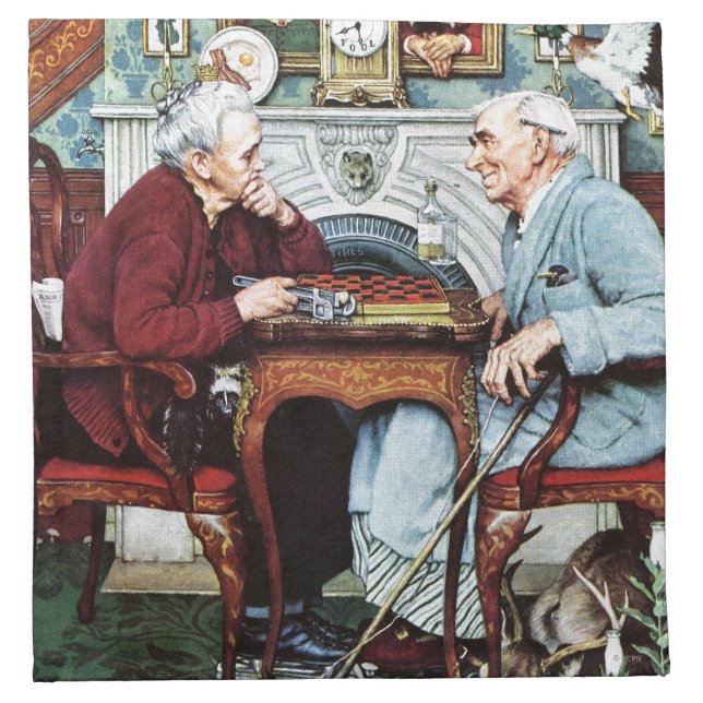 April Fool, 1943 Cloth Napkin (Front)