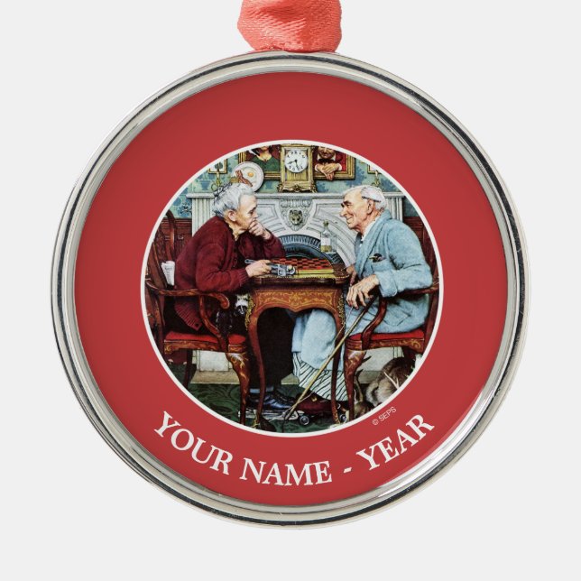 April Fool, 1943 Metal Ornament (Front)